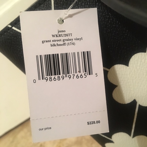 Juno Kate Spade Bag- Black and White Print (NWT) - Picture 3 of 5